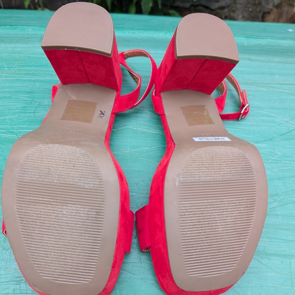 Torrid Red Heels with Ankle Strap - Picture 6 of 11